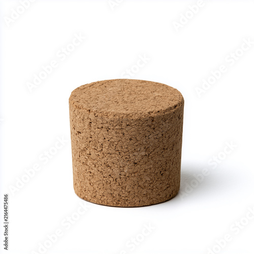 Natural cork stopper with visible texture