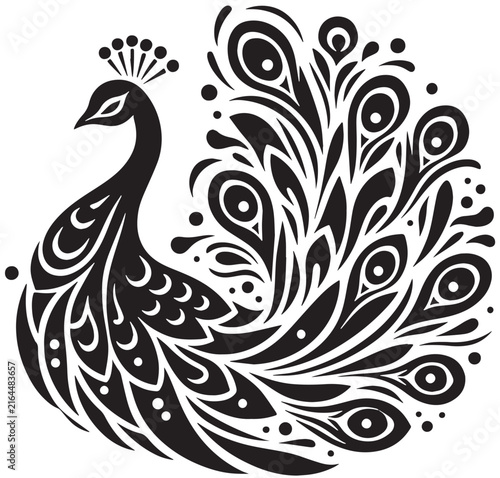 Art Style Peacock
