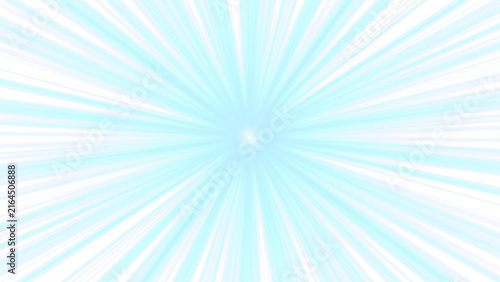 3D render of abstract background with radiating beams of light in shades of blue and white, creating a sense of energy and motion on transparent background for overlay with alpha channel, png file