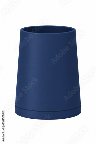 Vector illustration of truncated cone shape pen holder