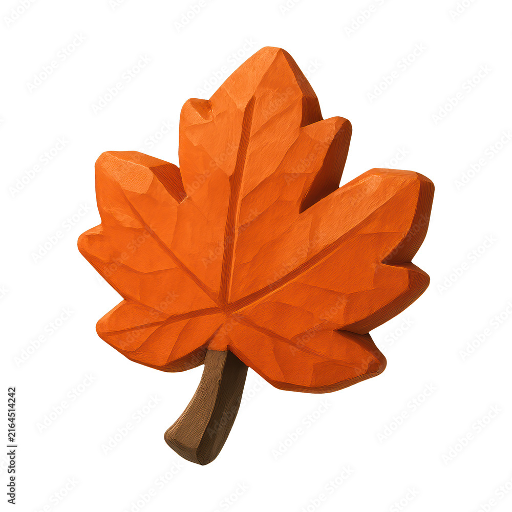 Fototapeta premium PNG Autumn maple leaf illustration.