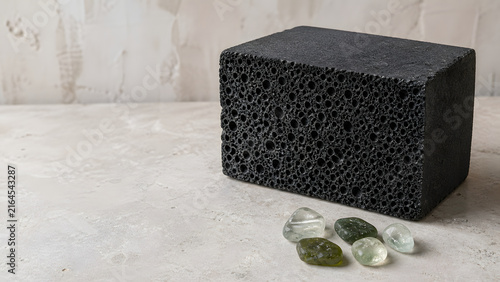 Recycled Foam Glass Insulation Block with Porous Cross Section