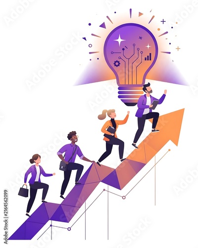 Diverse Professionals Career Development Growth