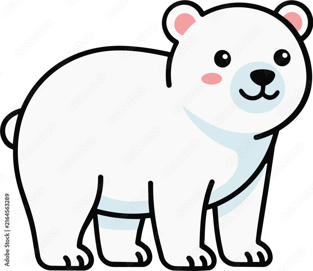 Obraz premium Cute_polar_bear