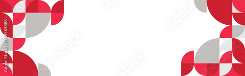 Austria Day with Geometric Pattern and National Flag Template