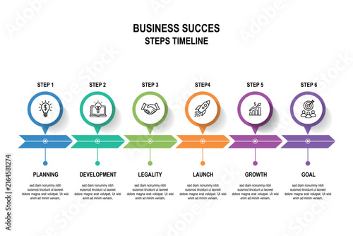 Vector infographic template. Business concept with  options. For content, diagram, flowchart, steps, timeline infographics, workflow, chart, template. eps10