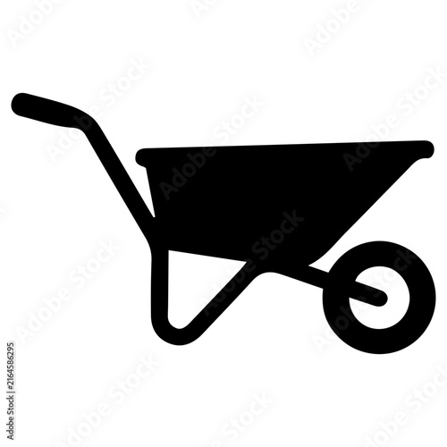 Photography Wheel Barrow Glyph Icon