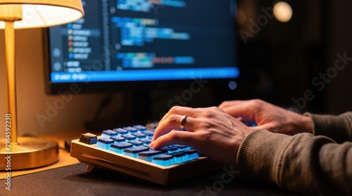 Obraz na płótnie programmer technology Software developer customize open source