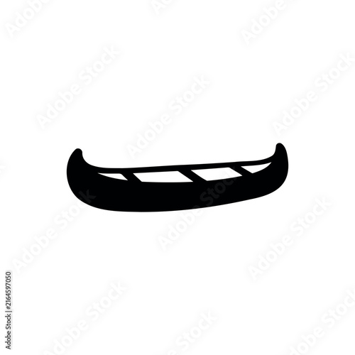 Wooden Cano silhouette icon vector illustration on white background.