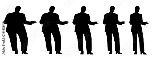 Conceptual fat overweight obese female vs slim fit healthy body after weight loss or diet on white background banner. A  fitness, nutrition or obesity, health shape illustration vector as silhouettes