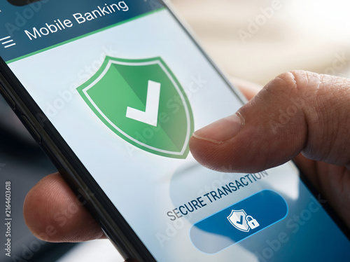 Secure Mobile Banking Application with Digital Protection Shield for Safe Financial Transactions on Smartphone