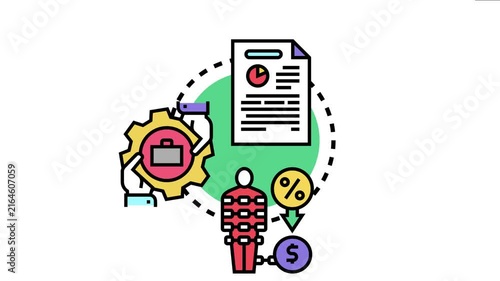 Business partners engaging in a strategic process, managing contracts, finances, and resources to achieve agreement and successful transactions, symbolizing collaboration and profitable outcomes