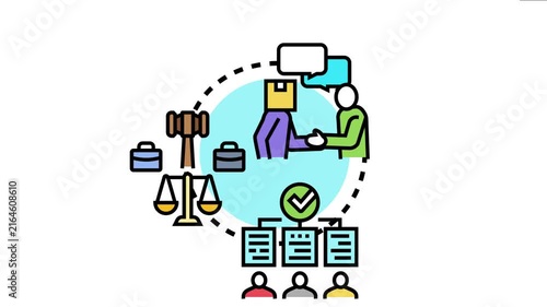Business counterparts are engaging in a handshake, symbolizing partnership, collaboration, and a legal agreement, essential aspects of contract negotiation and corporate management
