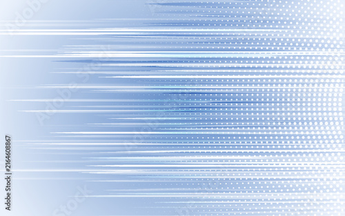 Light Blue Speed Line Halftone Dot Background Motion Fast Technology Design