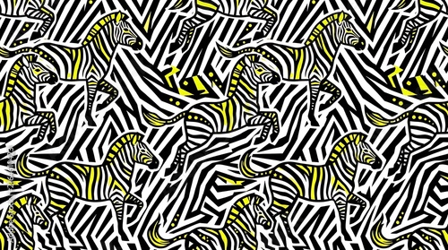Seamless zebra stripe pattern texture for fashion design and modern decor backgrounds