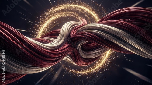 Abstract Twisted Textures with Golden Halo Textures Twisted Golden Halo Artistic Design Background. Concept featuring textures, twisted, golden, halo, artistic for professional commercial design.