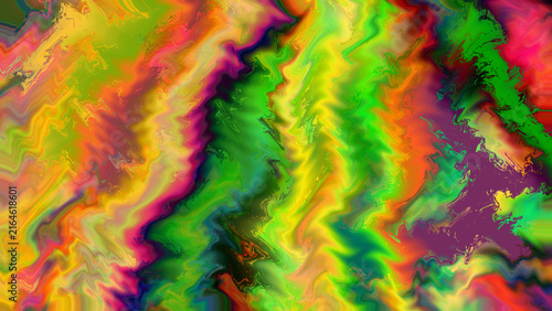 Abstract vibrant colorful wavy zigzag liquid texture background