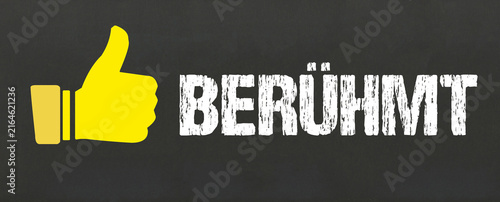 Plakat berühmt 