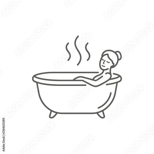 Woman Relaxing in a Bathtub 2.