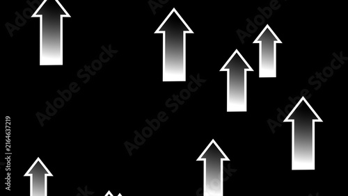 Up arrow icon background. abstract upward sign background.