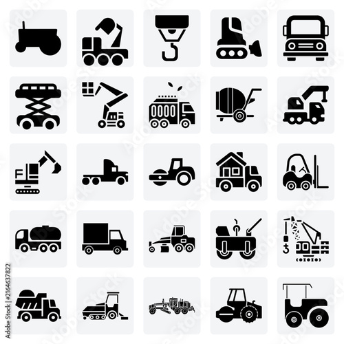 Industrial Lifting And Logistics Vehicles – Cranes, Forklifts, Scissor Lifts, And Semi Trucks For Material Handling And Transport