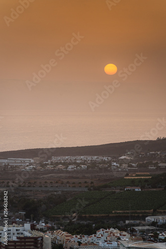 фотографія Stunning sunset over the ocean in Costa Adeje, Tenerife