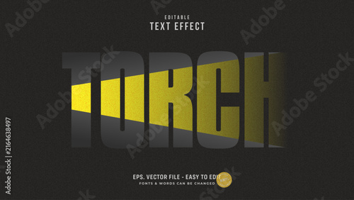 Torch Light Editable Text Effect