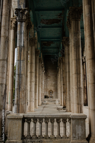 Konstfotografi historical interior of the bathhouse in Stalin's Skuļtubo