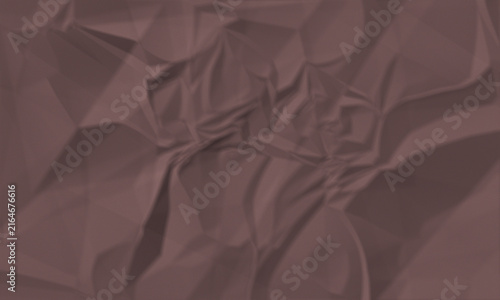 Abstract dark brown crumpled paper texture background