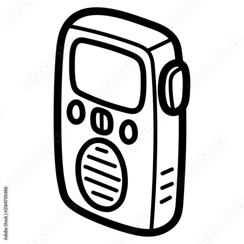 Fototapeta kuchenna voice recorder illustration
