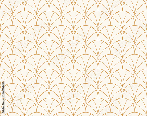 Art deco geometric seamless pattern. Abstract decorative retro background.