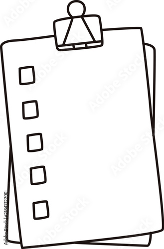 Sticky Note Checklist Doodle