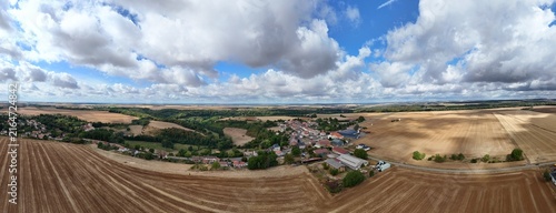 Canvas Print vue aérienne panoramique de Boismont, en Meurthe et Moselle