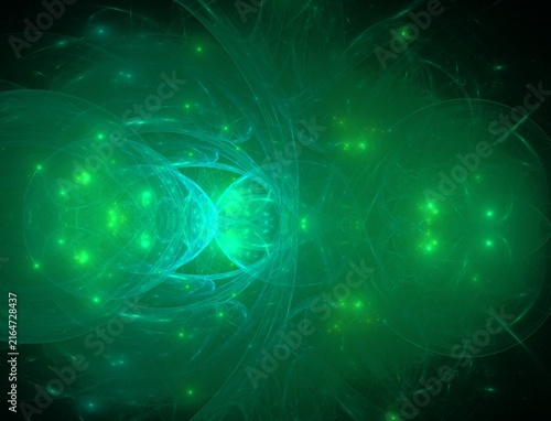 Abstract Vibrant Fractal Flame Artwork