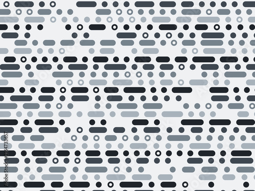 Geometric Rhythm Pattern Dots Dashes Design