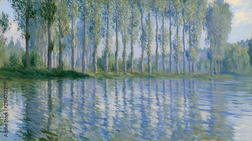 Shimmering Poplar Trees and River Reflections: Impressionism for Nature Conservation