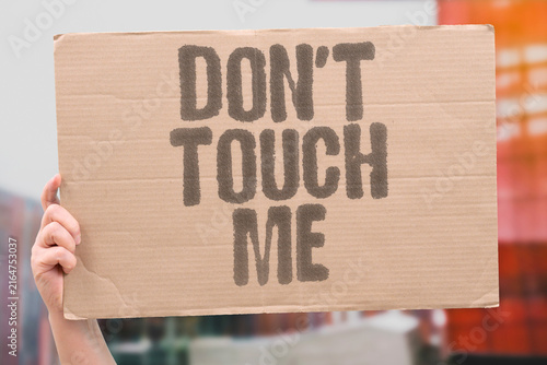 Принти на полотні "Don't touch me" Boundary stated during an argument