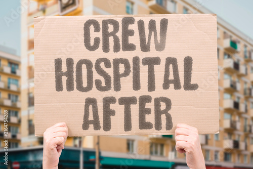 Obraz na plátně "Crew hospital after" Pakistani sailors receive medical treatment ashore