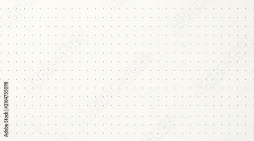 Seamless dot grid pattern on white paper background