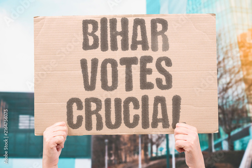 Foto "Bihar Votes Crucial" The state election shows significant trends