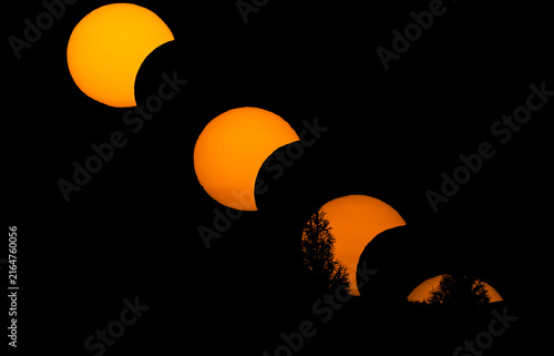 Solar eclipse path on August 12, 2026, dark wallpaper, solar filter