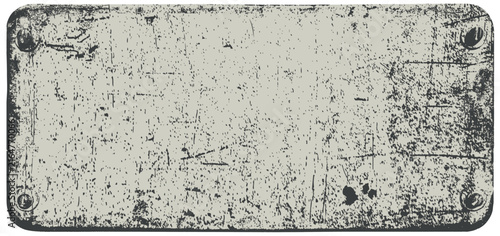 vector background or frame in a grunge, urban, or steampunk style featuring an iron or copper sign bolted to a wall. Suitable for computer games, street art posters, and banners