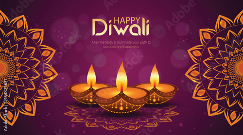 happy diwali banner design