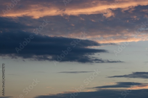sunset in the sky