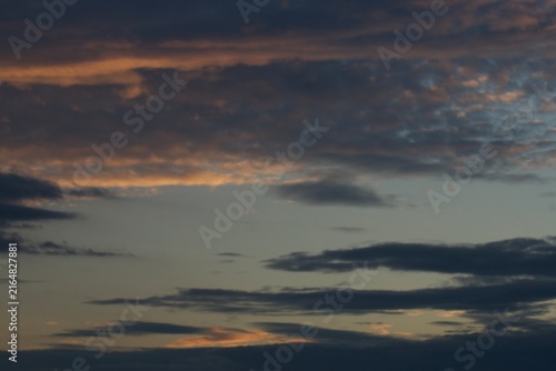 sunset in the sky