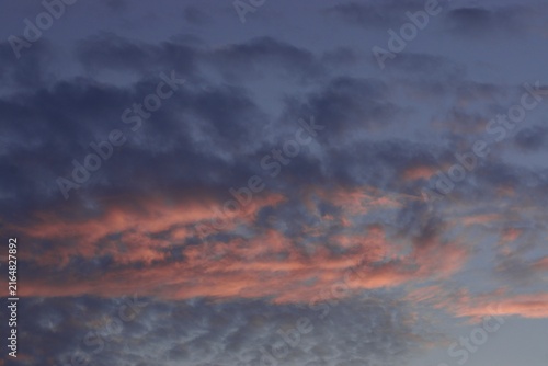 sunset in the clouds