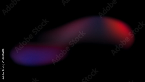 Glowing wave design with red and blue light gradients on black background red glow abstract