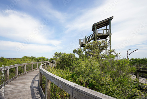Viewing Tower and Elevated Boardwalk at Big Lagoon State Park