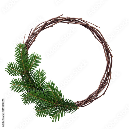 nordic minimalist pine wreath