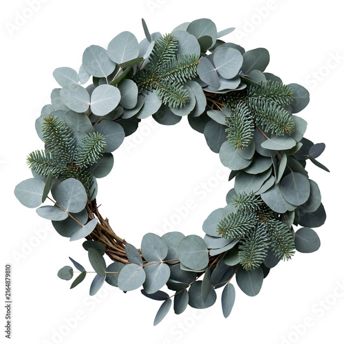 eucalyptus and pine christmas wreath